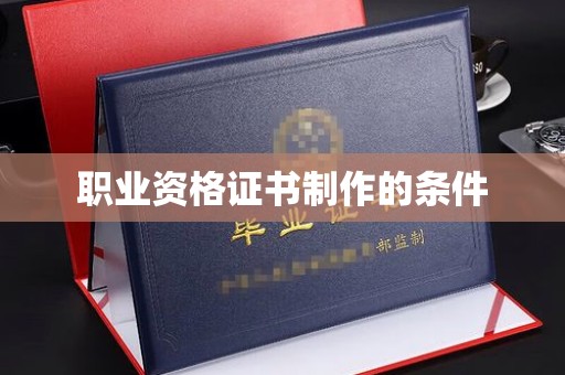 遂平职业资格证书制作的条件